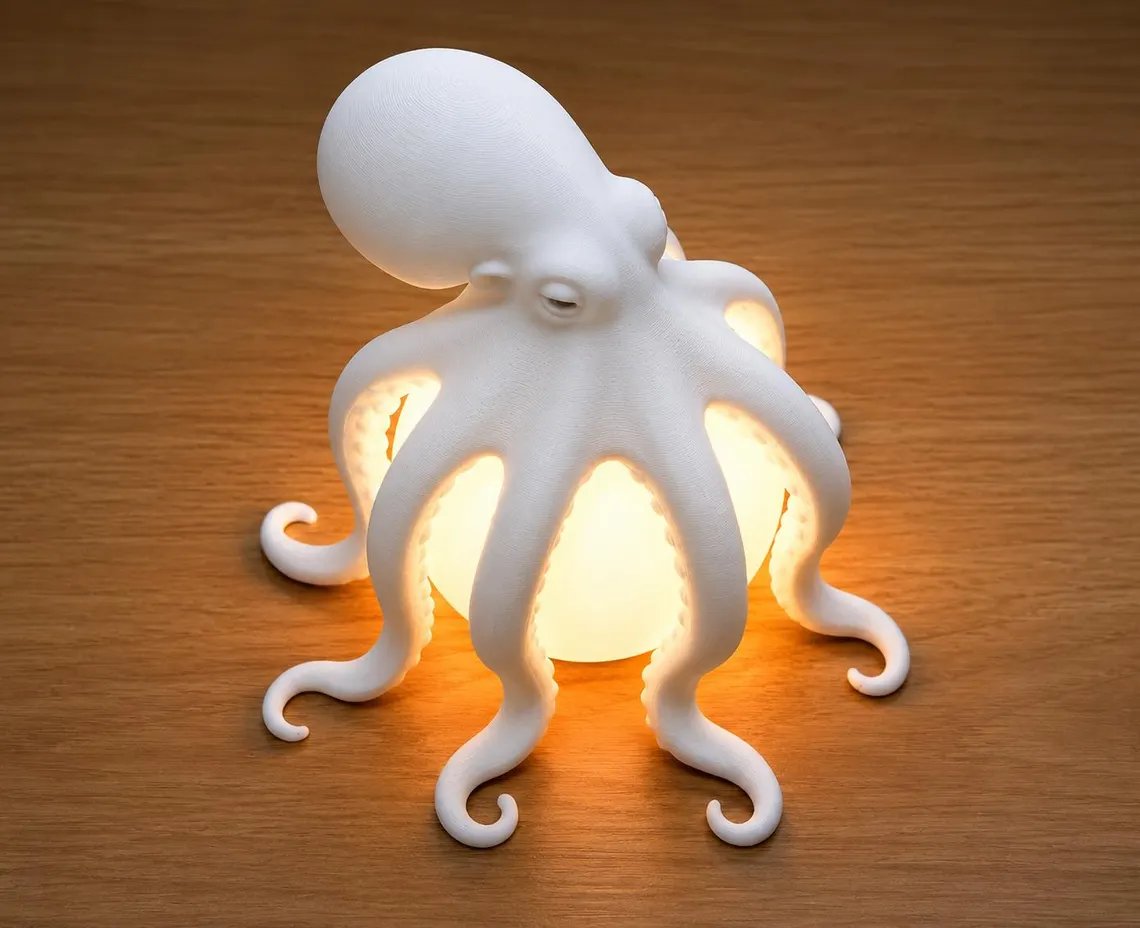 Octopus Ocean Decor Table Lamp