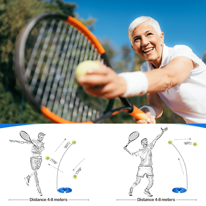 🎾🔥Tennis-Trainer Set-(🥎Innovative Ball Game for Outdoors, in The Garden, in The Park for Children)