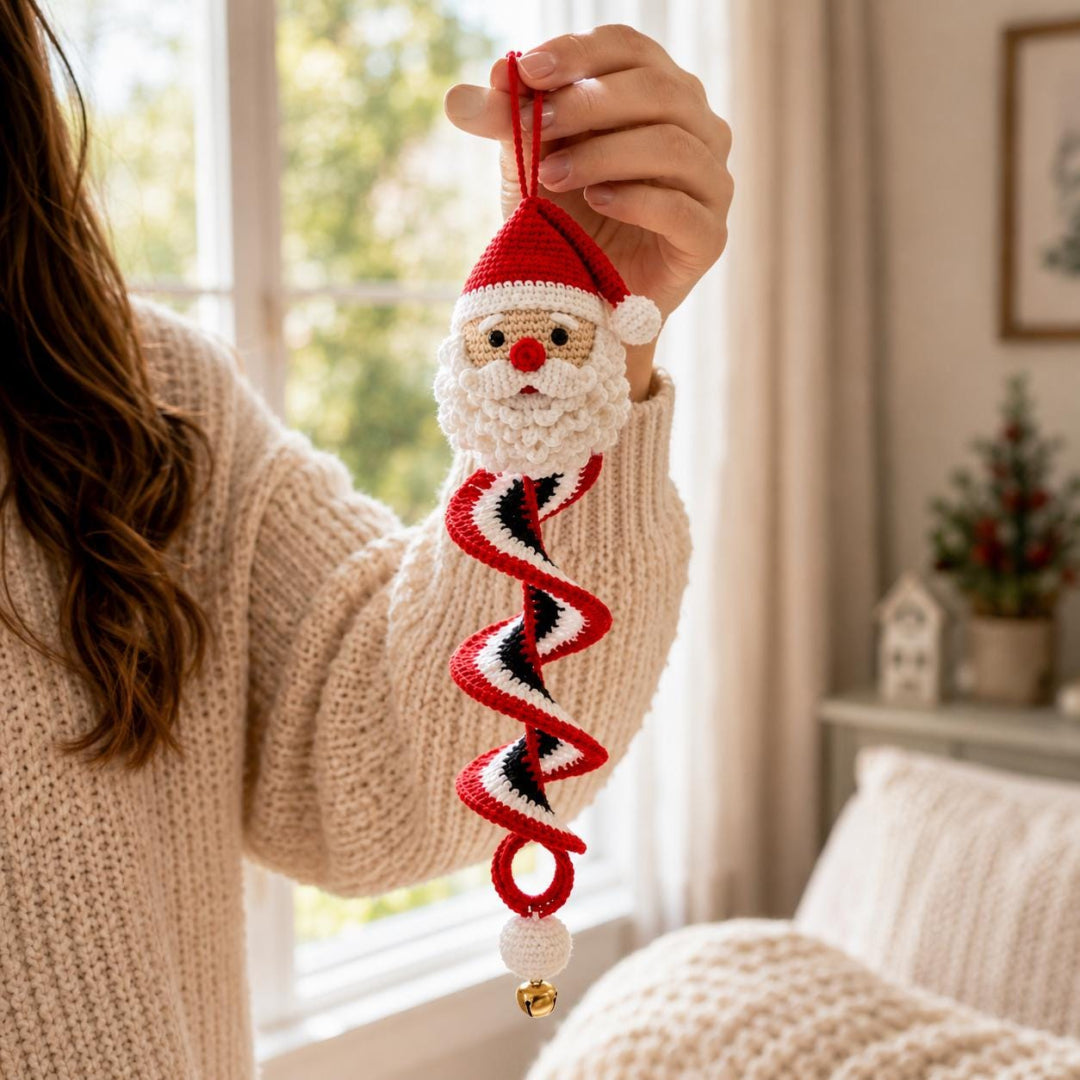 Crochet Snowman Spiral Oranment DIY Kit