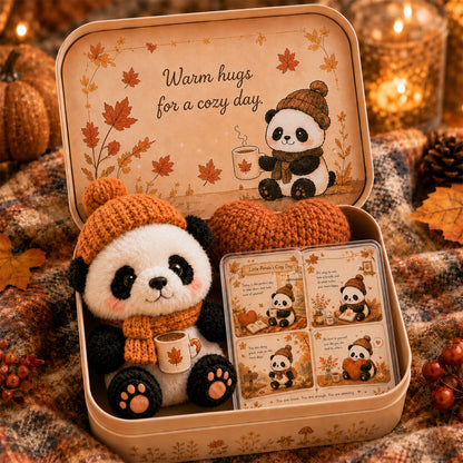 🐱Pocket Hug Plush Keepsake Tin, Mini Portable Comfort Pocket Plush Toy