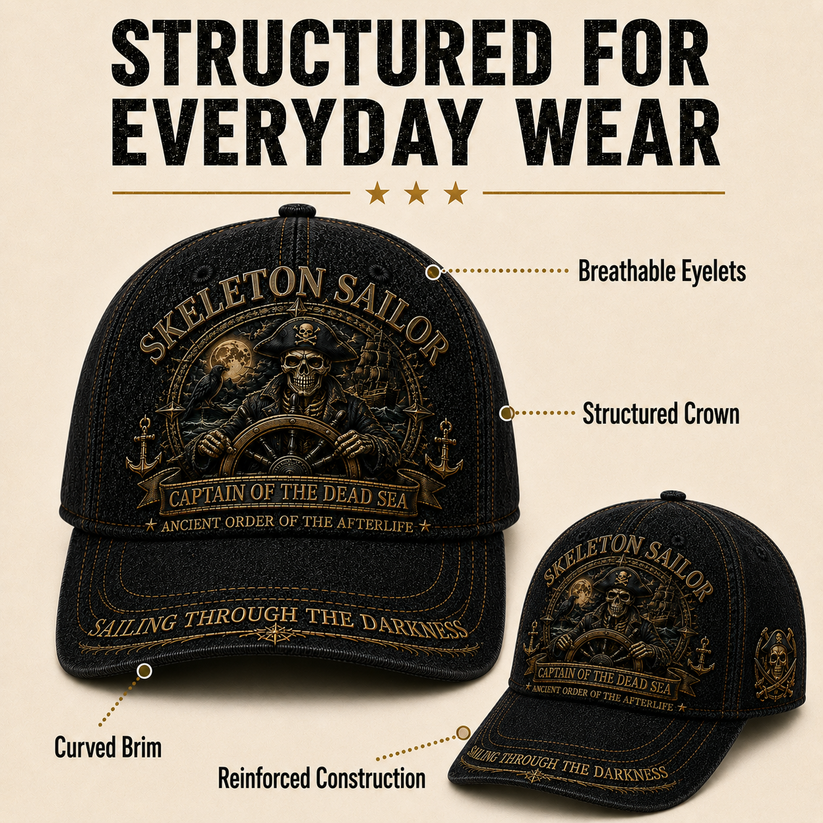 💀 SKELETON SAILOR — Captain Of The Dead Sea Limited Edition Hat