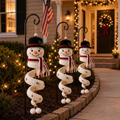 Crochet Snowman Spiral Oranment DIY Kit