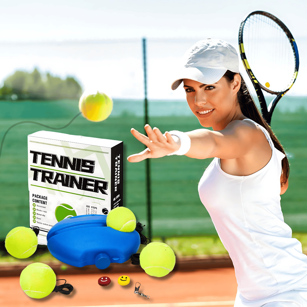 🎾🔥Tennis-Trainer Set-(🥎Innovative Ball Game for Outdoors, in The Garden, in The Park for Children)