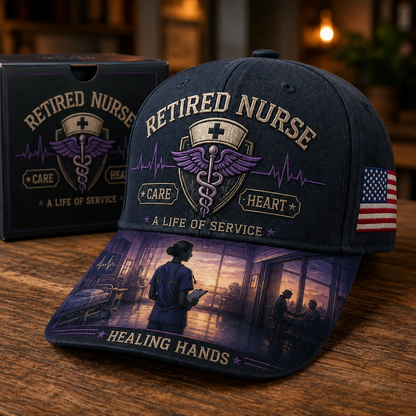🩺Retired Nurse Healing Hands Cap